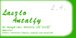 laszlo antalfy business card